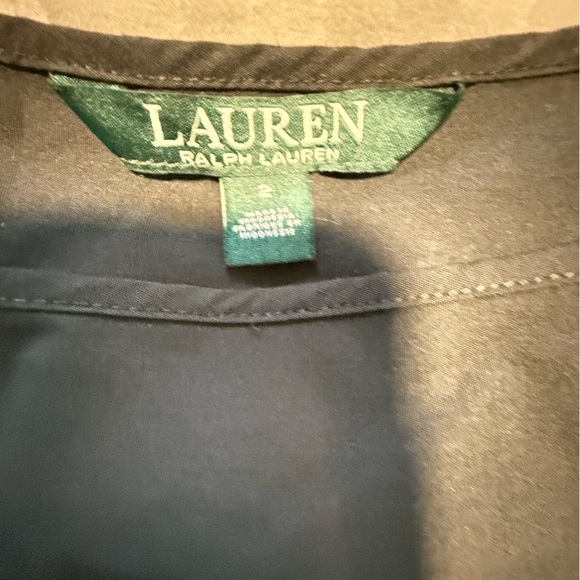 Ralph Lauren Blue Sheath Dress with Bell Sleeves - Picture 8 of 11